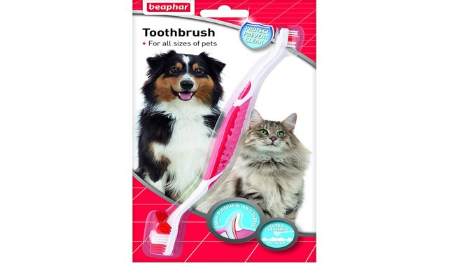 Beaphar Two Ended Dog or Cat Toothbrush