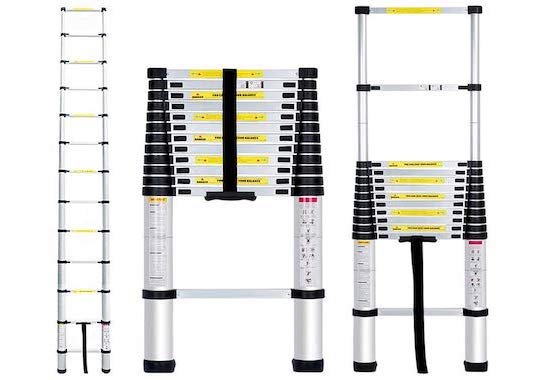 Finether 3.8M Aluminium Telescopic Loft Ladder Value