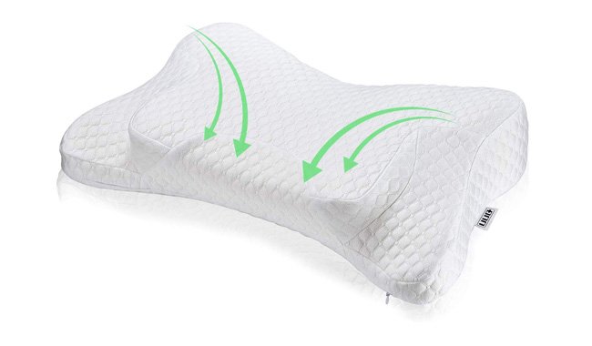UUQ Memory Foam Butterfly Pillow