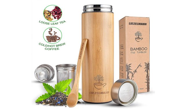 Bamboo Thermos Flask