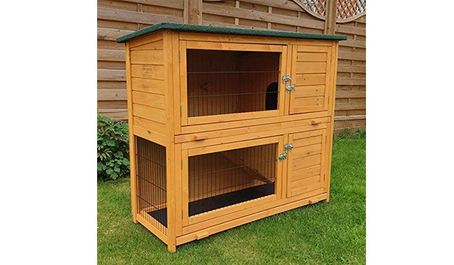 FeelGoodUK Rabbit Hutch with Rain Cover
