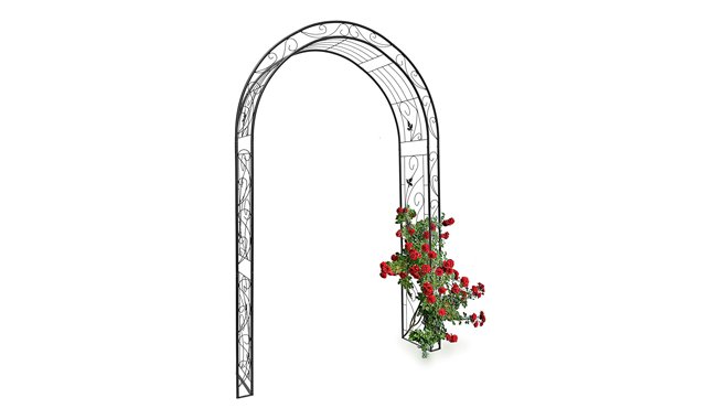 Relaxdays Rose Arch with Leaf Pattern Relaxdays Rose Arch with Leaf Pattern