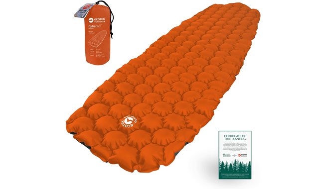 ECOTEK Hybern8 Inflatable Sleeping Pad for Camping ECOTEK Hybern8 Inflatable Sleeping Pad for Camping