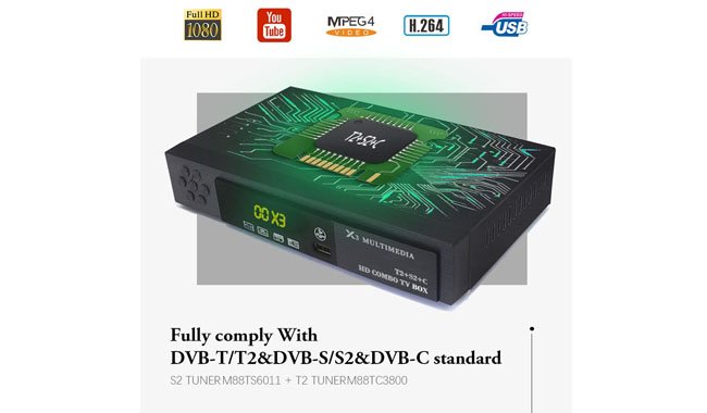 Vmade X3 Digital Receiver Satellite & Terrestrial with Multi TV Program Recorder Vmade X3 Digital Receiver Satellite & Terrestrial with Multi TV Program Recorder