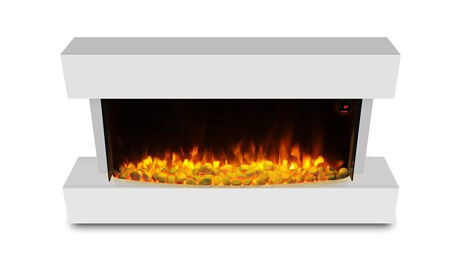 HomeZone Hi-Gloss White Wall Mounted