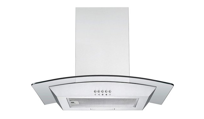 Cookology Curved Glass Chimney Cooker Hood