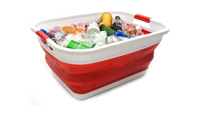 SAMMART Collapsible Laundry Plastic Basket
