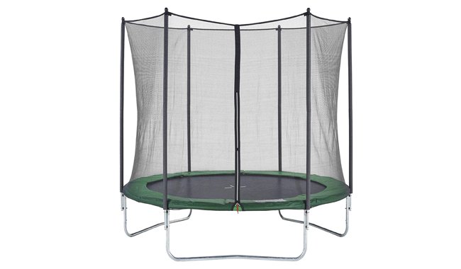 CZON SPORTS Trampoline, 8ft-14ft outdoor with safety enclosure net, green CZON SPORTS Trampoline, 8ft-14ft outdoor with safety enclosure net, green