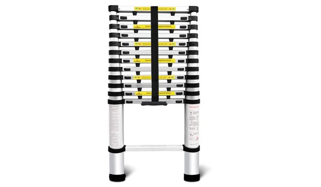 Finether Portable Aluminium Telescoping Ladder Finether Portable Aluminium Telescoping Ladder