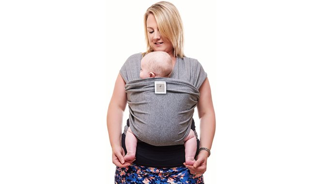Funki Flamingo Natural Grey Premium Baby Sling