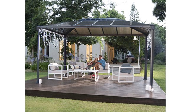Palram Martinique Grey Garden 4300 Gazebo