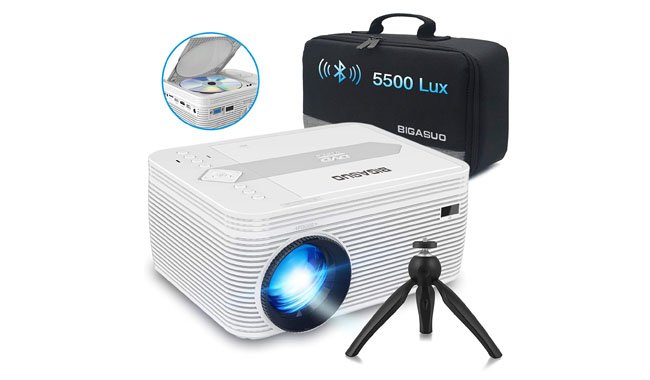 BIGASUO Mini Bluetooth Projector BIGASUO Mini Bluetooth Projector