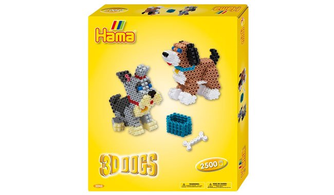 Hama Beads 3D Dogs