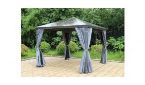 Runcton Polycarbonate Anthracite 3m x 3.6m Gazebo