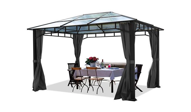 TOOLPORT ALU DELUXE 3x4m Waterproof Garden Gazebo TOOLPORT ALU DELUXE 3x4m Waterproof Garden Gazebo