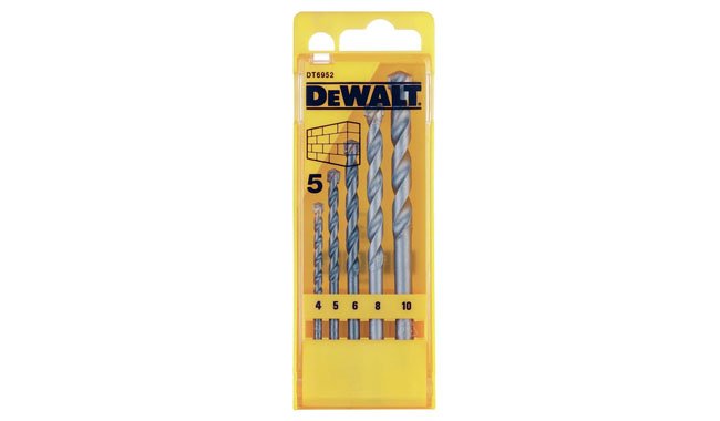 DEWALT DT6952QZ 4 0-10.0 mm Masonry Drill Bits DEWALT DT6952QZ 4 0-10.0 mm Masonry Drill Bits