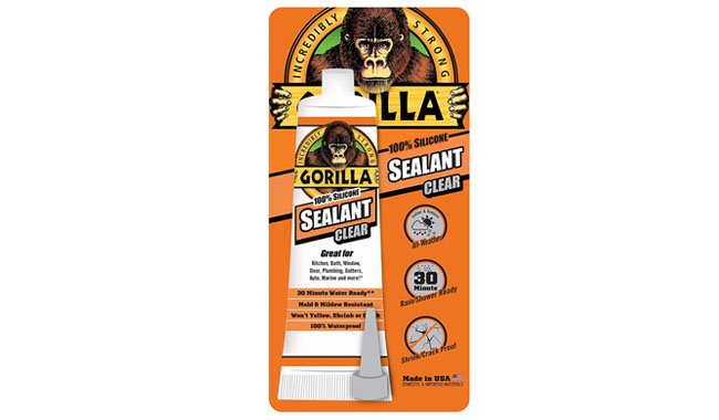 Gorilla 8090001 Clear Silicone Sealant