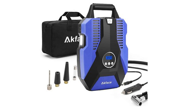 akface AK-01 DC 12V Portable Air Compressor