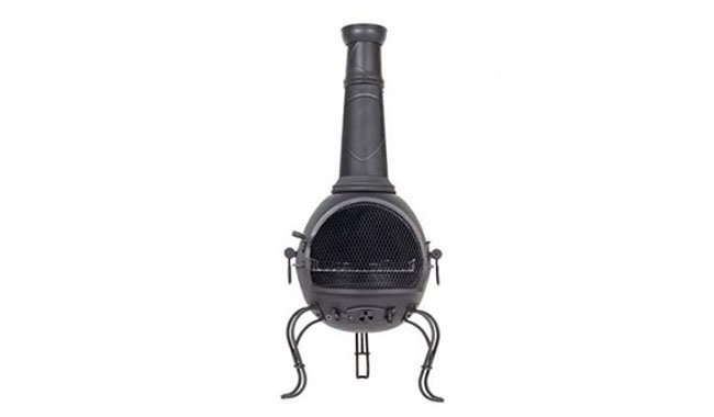 La Hacienda XL Murcia Steel Chiminea With Grill